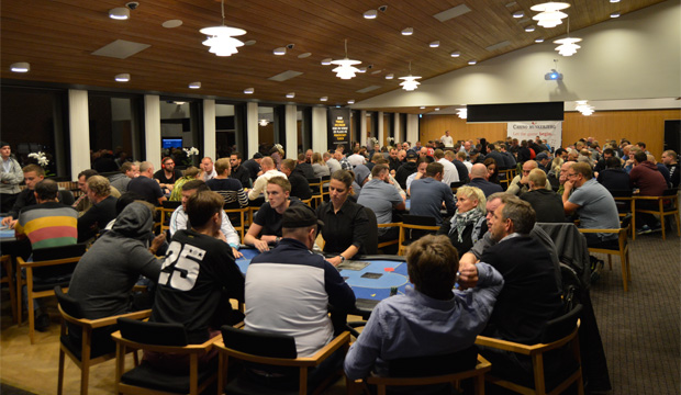Fjordsalen ved en tidligere turnering, Casino Munkebjerg, Pokernyheder, Live Poker