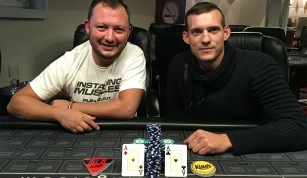 Markus Wellen og Adrian Petrus , Kings Casino, Live Poker, Pokernyheder, Live Stream