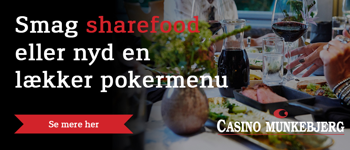 Pokernyheder - Casino Munkebjerg Sharefood Reklame