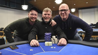 Morten Kragegaard, Claus Knudsen og Martin Wendt , Casino Munkebjerg, MPT 2022, Pokernyheder