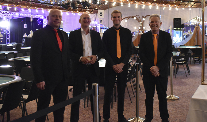 Torben, Lars, Mathias, og Patrick, DM i Poker 2022, Live Poker, Casino Copenhagen, Pokernyheder