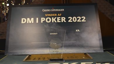 DM 2022 Præmie check og pokal, Casino Copenhagen, Live Poker, Pokernyheder