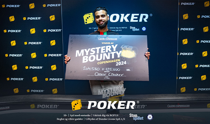 Omar Chaker, Mystery Bounty 2024, Main Event vinder, Live Poker, Casino Copenhagen, Pokernyheder, 1stpoker.dk